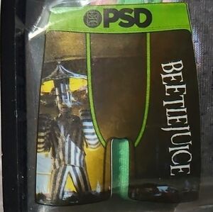 PSD Beetlejuice Big Top Men's Large Boxer Briefs NWT *Rare Design*